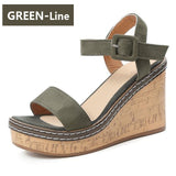 Wedge Platform Peep Toe Sandals