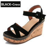 Wedge Platform Peep Toe Sandals