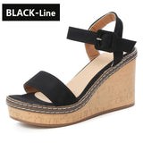 Wedge Platform Peep Toe Sandals