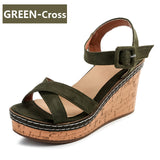 Wedge Platform Peep Toe Sandals
