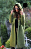 Long Hooded Cardigan Sweater Coats