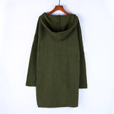 Long Hooded Cardigan Sweater Coats