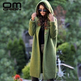 Long Hooded Cardigan Sweater Coats