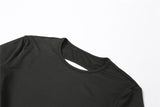 Sexy Black Stretchy Backless Jumpsuits