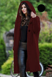 Long Hooded Cardigan Sweater Coats