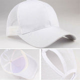 Ponytail Messy Bun Baseball Caps