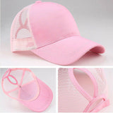Ponytail Messy Bun Baseball Caps