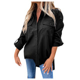 White Long Sleeve Button Down Blouse