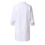 White Long Sleeve Button Down Blouse