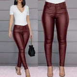 Sexy Slim Shiny Leather Pants
