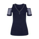 Rhinestone Lace Blouses