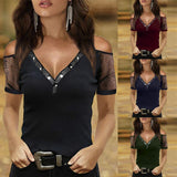 Rhinestone Lace Blouses