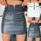 Faux Leather Mini Skirts