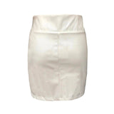 Faux Leather Mini Skirts