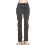 Side Split Skinny Jeans