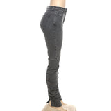 Side Split Skinny Jeans