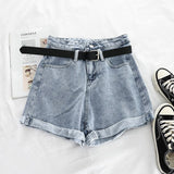High Waist Loose fit Jean Shorts