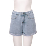 High Waist Loose fit Jean Shorts