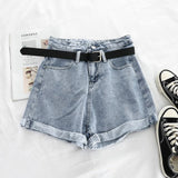 High Waist Loose fit Jean Shorts