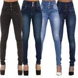 High Waist Slim Skinny Jeans