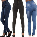 High Waist Slim Skinny Jeans