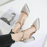 Studded Patent Leather Heels