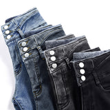 Thermal Fleece Stretch Skinny Denim Jeans