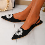 Sexy Leopard Rhinestone Ankle Strap Pumps