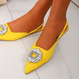 Sexy Leopard Rhinestone Ankle Strap Pumps