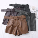 PU Leather Shorts