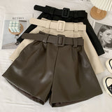 PU Leather Shorts
