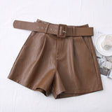 PU Leather Shorts