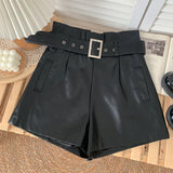 PU Leather Shorts