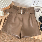 PU Leather Shorts