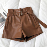 PU Leather Shorts