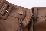 PU Leather Shorts