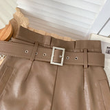 PU Leather Shorts