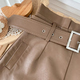 PU Leather Shorts