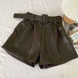PU Leather Shorts