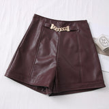 PU Leather Shorts