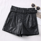 PU Leather Shorts