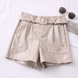 PU Leather Shorts
