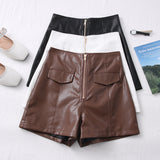 PU Leather Shorts