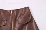 PU Leather Shorts