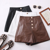 PU Leather Shorts