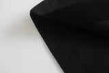 High Waist Black Button Shorts